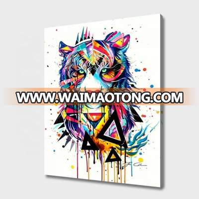 Abstract Watercolor Tiger Canvas Print Poster Painting Wall Art Decoration