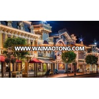 LED canvas painting of World famous building print canvas painting and led light painting