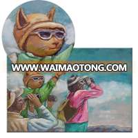 The cartoon styles Metallic Vintage Wall Art 3D Painting